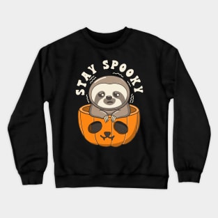 Cute Sloth Stay Spooky Crewneck Sweatshirt